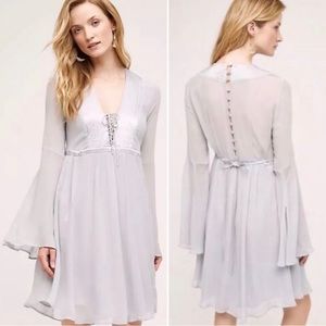 Anthropologie Ghost London Bell Sleeve Cottagecore Dress - SP